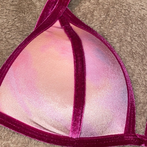 Velvet ombré bathing suit top - Picture 2 of 2